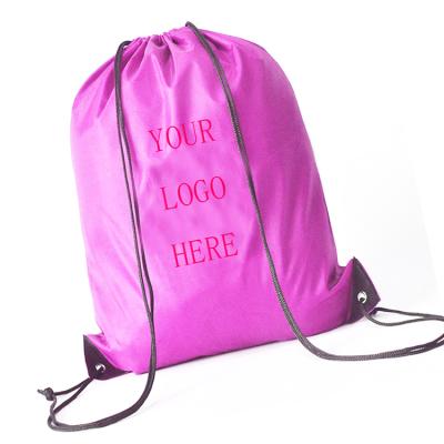 China Eco - Friendly Soft Cotton Fabric Drawstring Closure Tote Bag for sale