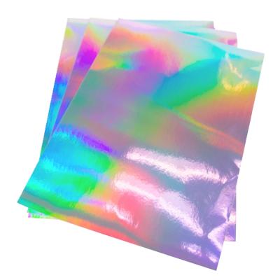 China Decorative Sticker Inkjet Printing Waterproof A4 Size Inkjet Vinyl Hologram Sticker Paper Self Adhesive for sale