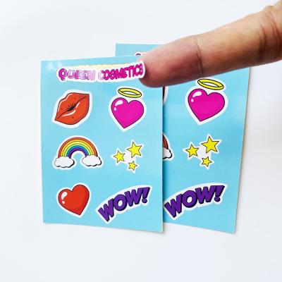 China Vinyl Stickers Printing Adhesive Waterproof Pvc Label Company Logo Design Cartoon Stickers Decorative Sticker Custom Die Cut for sale