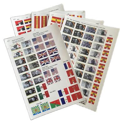 China Holographic Customized Adhesive Paper Kiss Cut Cartoon Promotional Sticker Sheet for sale