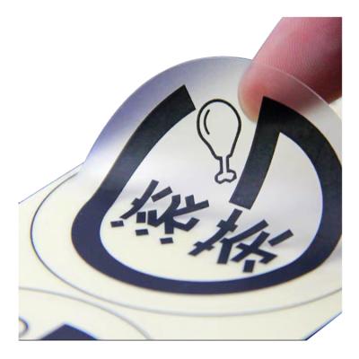 China Funny custom logo sticker label window sticker cartoon sticker transparent waterproof sticker for sale