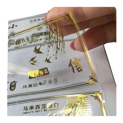 China Wholesale custom printing window sticker self-adhesive gold foil sticker metal 3d car decal logo transparent sticker for sale