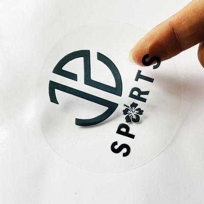 China Waterproof Adhesive Labels Printing Around Clear Private Custom Logo Stickers Label Window Transparent Sticker for sale