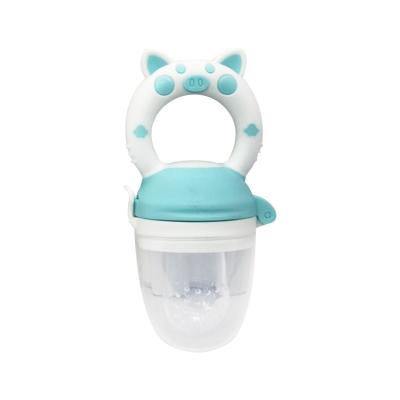 China BPA free wholesale fruit products silicone nipple clip baby food feeding nipple with holder for sale