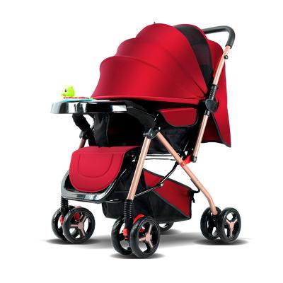 China Multifunctional Customized 3 in 1 Luxury Baby Strollers Rain Cover OEM Aluminum Alloy Frame Cotton Baby Walkers for sale