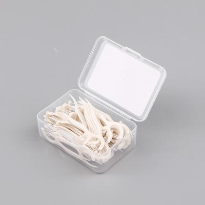 China Convenient Wholesale Wheat Straw Water Floss Tooth Cleaning Dental Floss Stick for sale