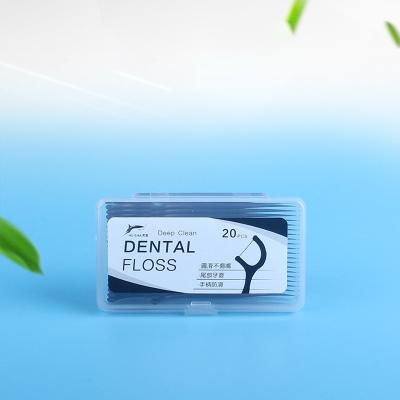 China Wholesale 20pcs Portable Dental Flosser Floss Selection Home Travel Packing Dustproof Convenient Use for sale