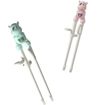 China Infant Training Baby Chopsticks Children Practicing Eating Tableware Baby Feeding Cute Cartoon Calf Kids Learning Chopsticks for sale