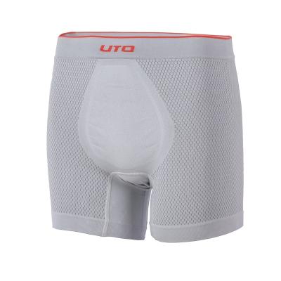 China 2021 Antibacterial OEM Custom Brand Seamless Men's Boxer Long Briefs Polyester Seamless Underwear for sale