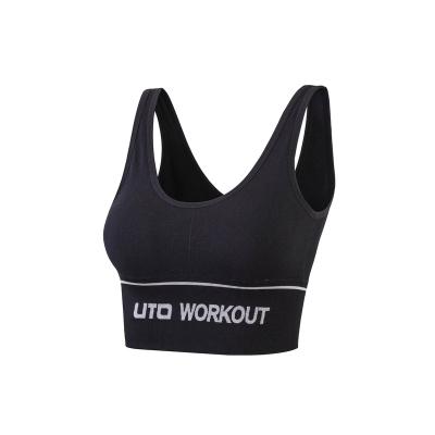 China Breathable Sports Bra Women Yoga Sports Breathable Quick Dry Bra Tops Bra Solid Pattern For Adults Quantity Fitness Cross Back Nylon/Spandex for sale