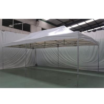 China Water Proof 4x8m 50mm Aluminum Hexagon Frame Noise Up Heavy Duty Folding Gazebo Tent for sale