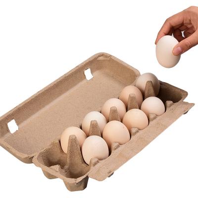 China OEM Eco-friendly DEM Paper Pulp Egg Tray, 12 Cell Egg Cartons, Hen Egg Box For Sale for sale