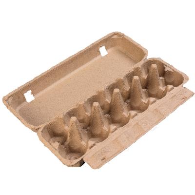 China Eco-friendly Egg Tray White Egg Carton Custom Packing Paper Pulp Mold Maker Insert 12 Pack Egg Box Cartons for sale