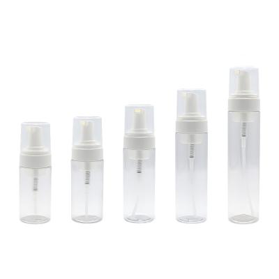 China Matt Foam 100ml Cosmetic Bottle Gold Cap Luxury Skincare Pump Bottle for sale