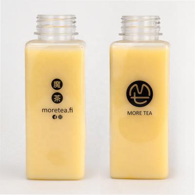 China Customized Plastic Square Bottles Commercial 8 Oz Square Plastic Bottles for sale