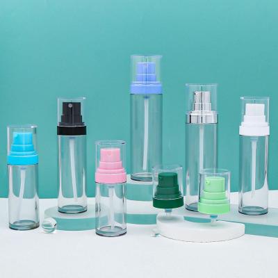 China Refillable Clear Skin Care Plastic Bottle 40ml Mist Atomizer Perfume Spray for sale