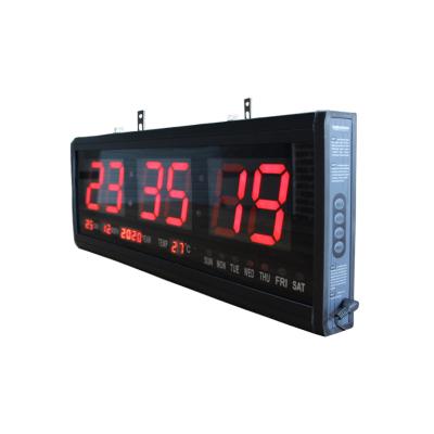 China Wall Calendar Wholesale LED Date Display Digital Wall Calendar Clock With Temperature for sale