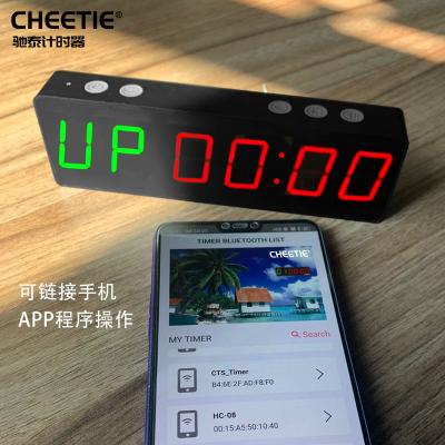 China Cheetie Mini Portable GYM Portable Magnetic Timer 1inch 6 Figure Remote Control Gym Timer for sale