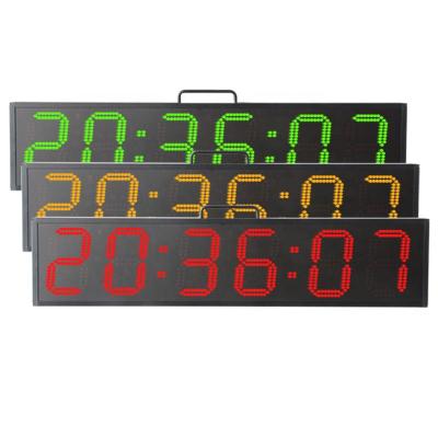 China Large Outdoor Sports Events Digit 6 6 Inch Display Sports Timer Race Cycle Clock for sale