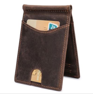 China RFID Blocking Protect Wallet Slim Bifold Man Front Pocket RFID Blocking Money Clip Wallet for sale