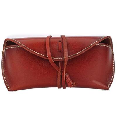 China Durable Wholesale Eyewear Leather Case Holder Case Sunglasses Glass Leather Case for sale