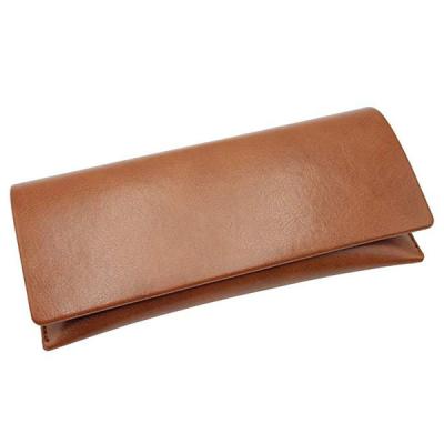 China Durable pure leather sunglasses holder bag custom glass leather eyewear case for sale