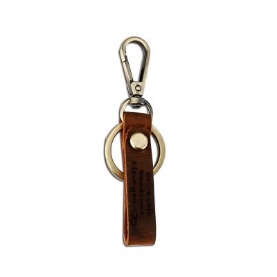 China High Quality Genuine Vintage Horse Leather Chain Case Key Crazy Key Holder for sale