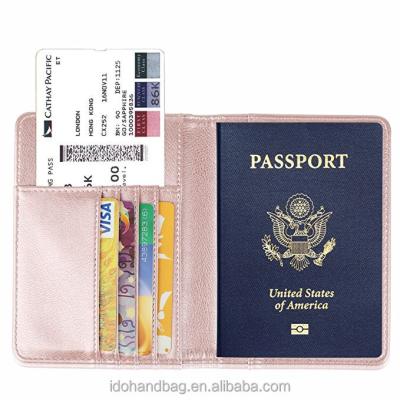 China Personalized Eco-friendly Passport Holder / PU Passport Travel Wallet / Waterproof Passport Cover for sale