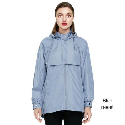 China Autumn Fashion Women Ditch Breathable Coat Custom Made Polyester Hooded Anorak Jacket For Women for sale