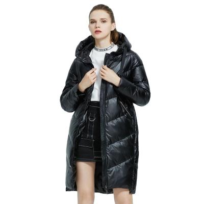 China Reversible Fashion COTTON Women's Winter Coat Casual Hooded Hooded Warm Long Coat Winter Jacket Women OEM for sale