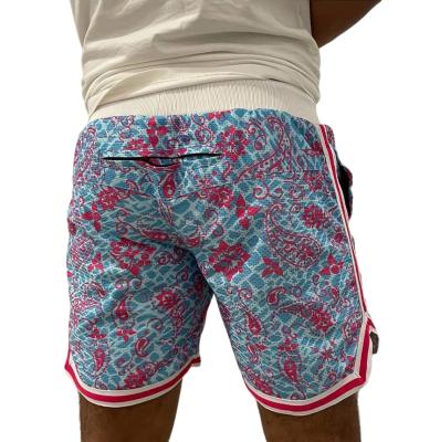 China Customization plus size logo colorful printed men's summer shorts pants for men wholesale for sale