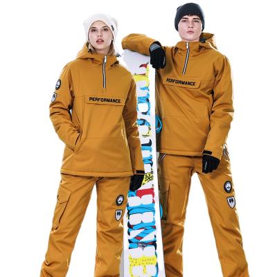 China Custom Breathable Outdoor Unisex Ski Suit Snowboard Snow Wear Waterproof Windproof Men&women for sale