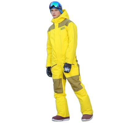 China One Piece Ski Suit Men Breathable Snowboard Skiing Waterproof Windproof Jacket Men Custom Made Wholesale for sale