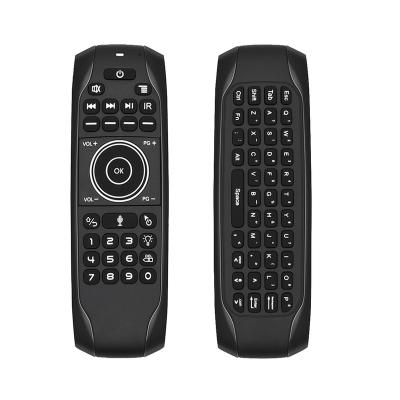 China Google Voice Control G7V Keyboard Pro Mini Wireless Keyboard English Backlit Air Mouse Mini Wireless Keyboard For Android TV Global Box 77 Remote Keys for sale