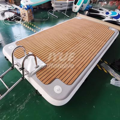 China Water Sport Factory Price Inflatable Platform Floating Dock / Lakes In The Water Sports Inflatable Platform for sale