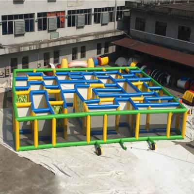 China Hot Sale PVC Inflatable Maze Game Jumping Game Inflatable Item For Event for sale