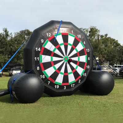 China 0.55mmPVC Tarpaulin Inflatable Target Soccer Party Funny Shooting Dart Board Game With Balls for sale