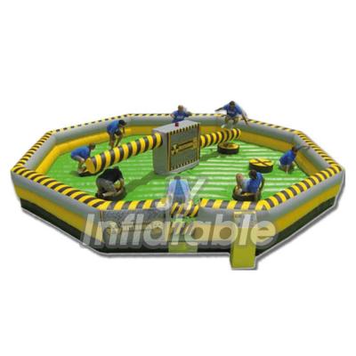 China Fun Inflatable Wipeout Course For Adult And Funny Fusion Sports Game For Event for sale