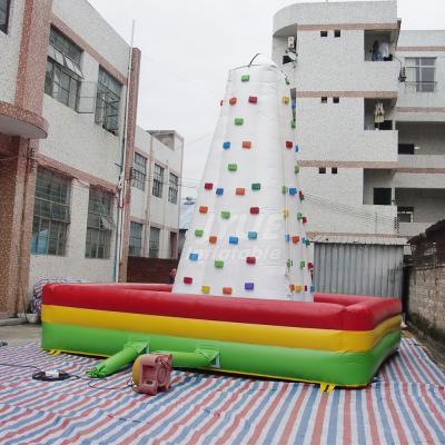 China Fireproof Commercial Indoor Sport Playground Inflatable Climbing Wall For Kids for sale