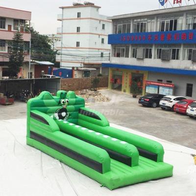 China Commercial Used Two Lane Inflatable Rocket Bungee Adult And Children Outdoor Sport Games Track Bungee Race With IPS System for sale