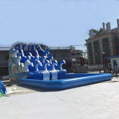 China Fire Resistance Amusement Park Manufacturer Water Park For Kids Inflatable Water Park With Swimming Pool for sale