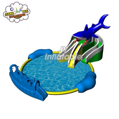 China Fire Resistance Amusement Park Outdoor Inflatable Mobile Water Park, Slide Water Park for sale