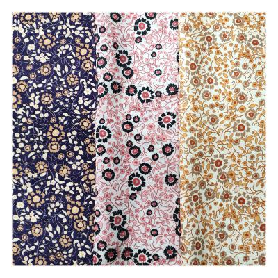 China Hot Selling Organic Cotton Texture Viscous Fabric Custom Digital Printed Fabric For Clothing Fabric Use for sale