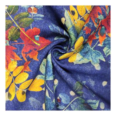 China New Zhehui Anti-UV Canvas Fabric For Table Cloth Floral Modern Digital Printing Fabric Canvas Custom Printed Cloth Large for sale