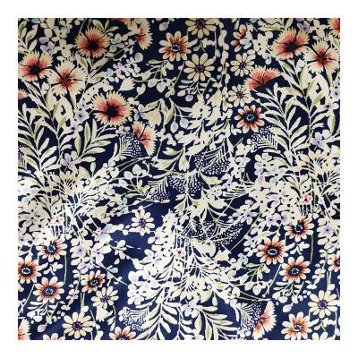 China Factory wholesale custom made polyester anti-static printed 100% polyester digital printed fabric silk satin printing fabric for dress for sale