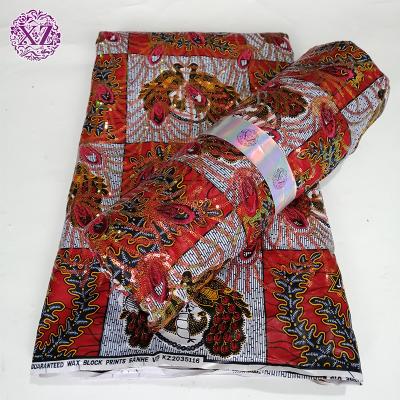 China 2021 Latest New Arrival Breathable Nigerian Print Embroidery African Wax Lace Fabrics for sale