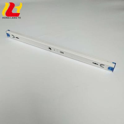 China Shenzhen Baoan 12W 1100LM Screw Lamp Accessories 2019 G13 T8 2ft Residential Fluorescent Light Fixture With Iron Cover Without Starter for sale