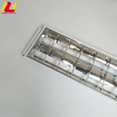 China Embeded Ceiling Desk Panel Canopy Replacement Fluorescent Tube T8 T5 3X20W Indoor Recessed Mounted Mount Grill Lighting for sale