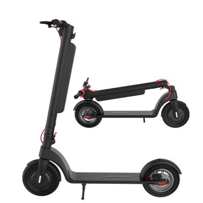 China Factory direct sale 10AH 36V 8.5 inch unisex battery removable 10 inch 350W motor 45KM range foldable electric scooters for sale