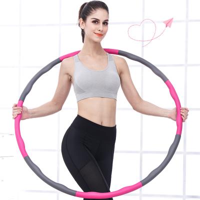 China 2021 Hot Selling Home Exercise Weighted Weighted Exercise Hoops Fitness Circle Ring 8 Section Detachable Exercise For Women Lose Weight for sale